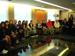 The ITP delegation with the General Manager and Di
